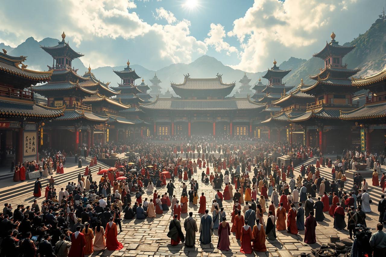 知名导演新作片场照曝光，豪华演员阵容引发热议，投资规模创国产片新高